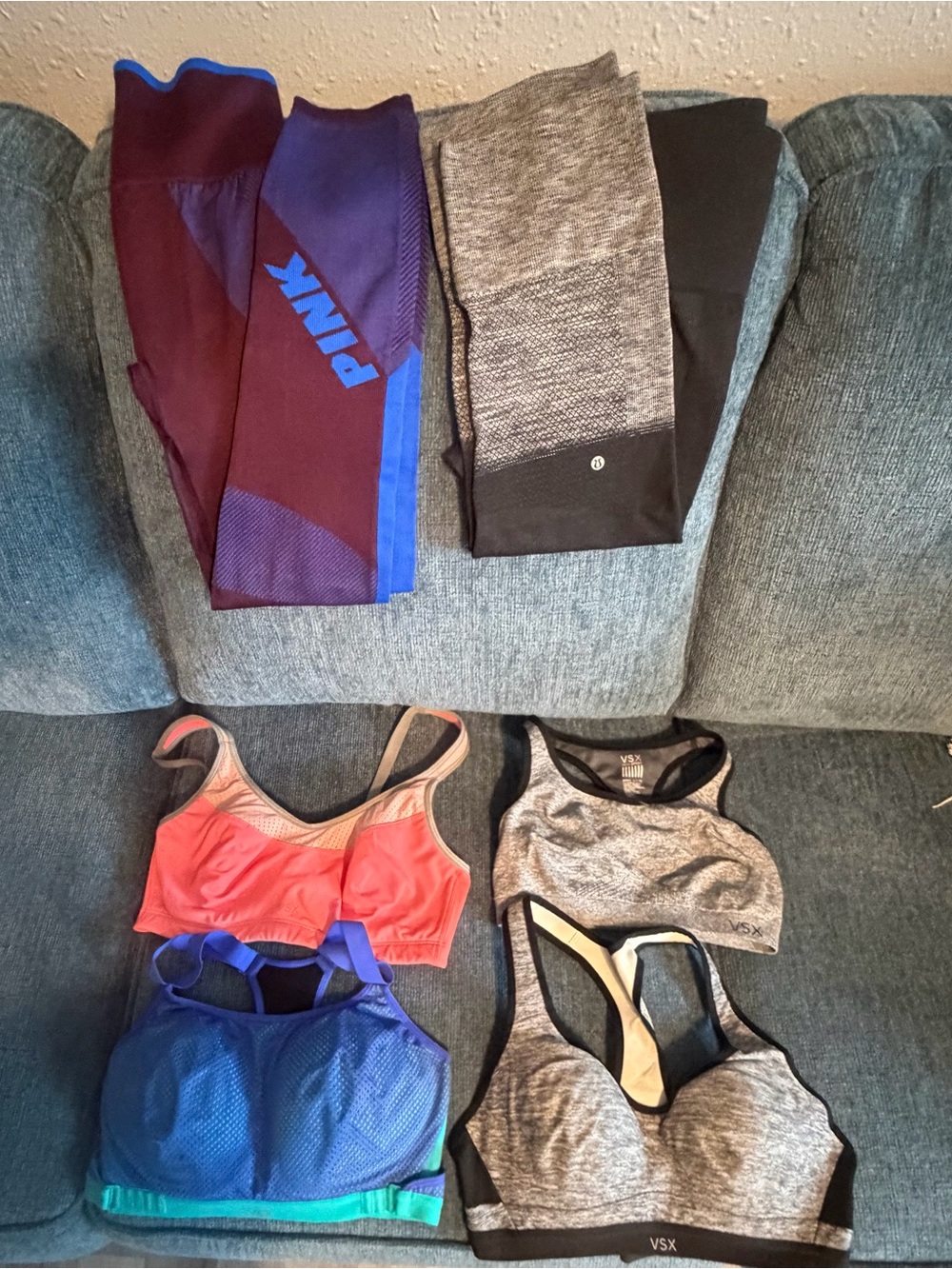 Victoria's Secret Black and Gray Sports Bra